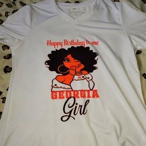 Georgia birthday girl graphic t shirt